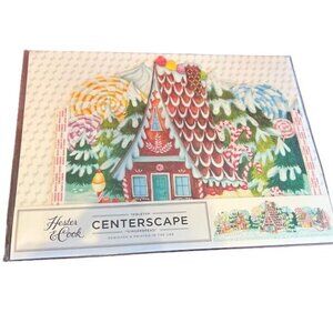 Hester & Cook Gingerbread Tabletop Centerscape Christmas decor Double-sided